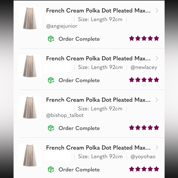 ♥️French Polka Dot Maxi Skirt ♥️ - Picture 4 of 13